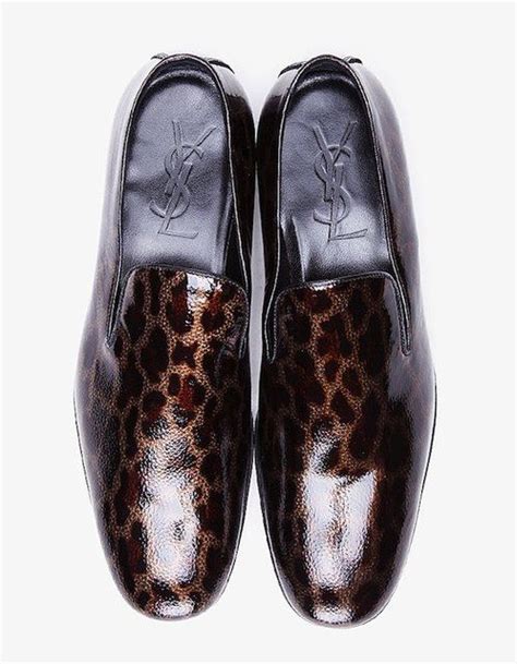 ysl mens leopard loafers|Saint Laurent Loafers for Men .